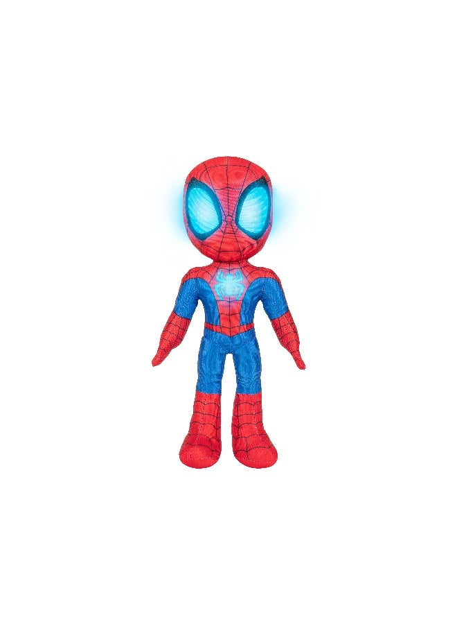 MARVEL Spidey N Friends Spidey Features Interactive Plush Glow Webs with Lights & Sounds Battery Operated | Marvel | Spiderman | Soft Toy | Collectible Toys | Encourages Imaginative Play | Gift for Kids & Toddlers - Image 2
